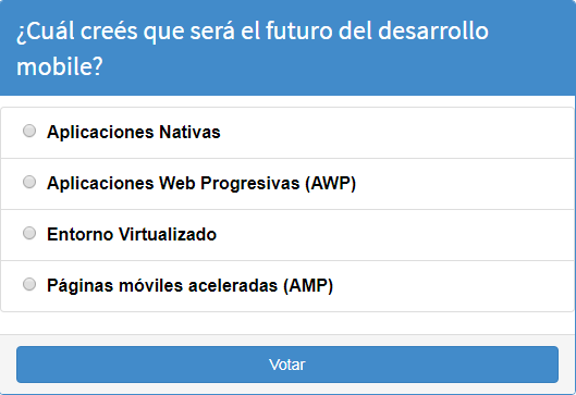 Encuesta Junio 2018: ¿Cuál creés que será el futuro del desarrollo mobile?