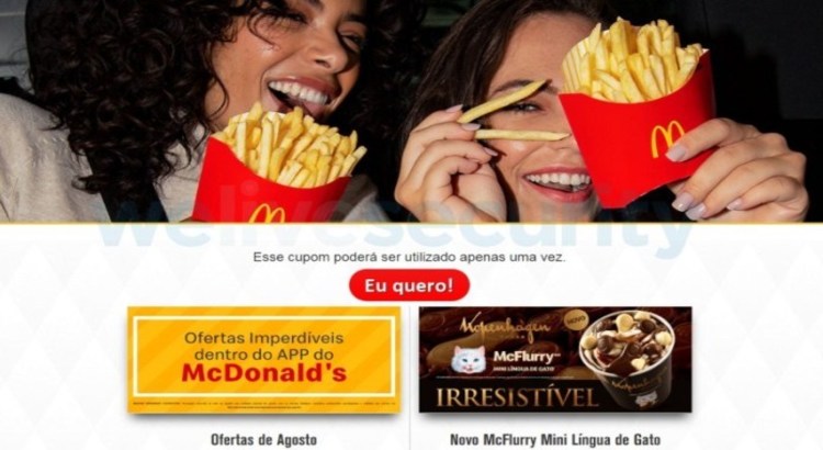 ESET identifica al troyano Mispadu en anuncios falsos de McDonald’s en Facebook